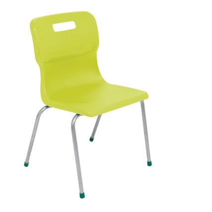 TITAN FOUR LEGGED CHAIR 430mm - LIME