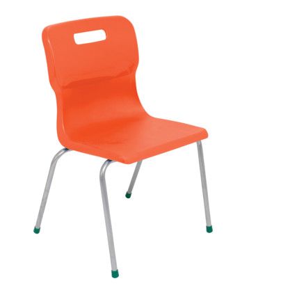 TITAN FOUR LEGGED CHAIR 430mm - ORANGE