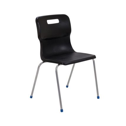 TITAN FOUR LEGGED CHAIR 460mm - BLACK