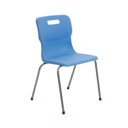 TITAN FOUR LEGGED CHAIR 460mm - SKY BLUE