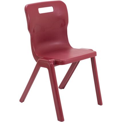 TITAN ONE-PIECE CHAIR 460mm - BURGUNDY