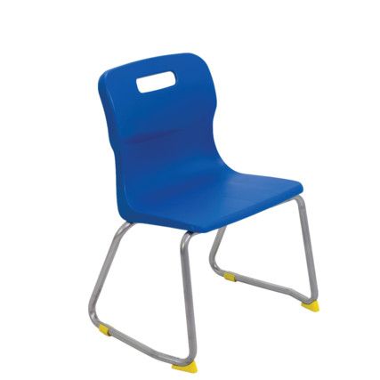 TITAN SKID BASE CHAIR 350mm - BLUE