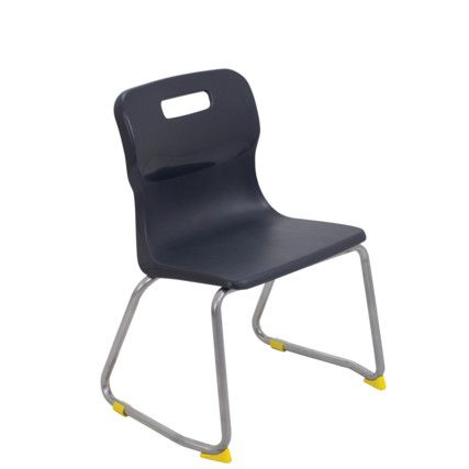 TITAN SKID BASE CHAIR 350mm - CHARCOAL