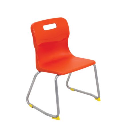 TITAN SKID BASE CHAIR 350mm - ORANGE