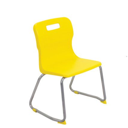 TITAN SKID BASE CHAIR 350mm - YELLOW