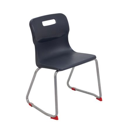 TITAN SKID BASE CHAIR 380mm - CHARCOAL