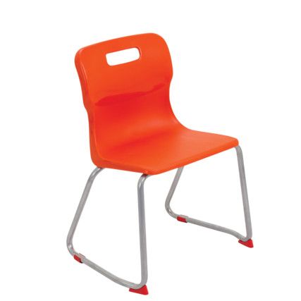 TITAN SKID BASE CHAIR 380mm - ORANGE