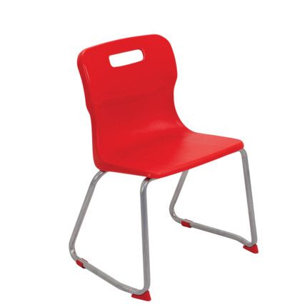 TITAN SKID BASE CHAIR 380mm - RED