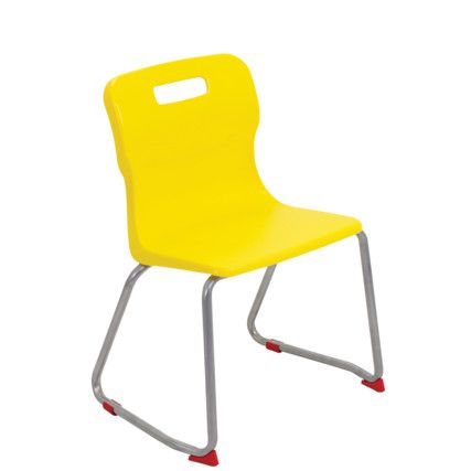 TITAN SKID BASE CHAIR 380mm - YELLOW