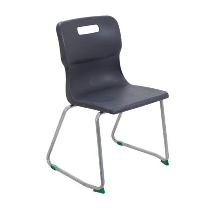 TITAN SKID BASE CHAIR 430mm - CHARCOAL