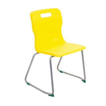 TITAN SKID BASE CHAIR 430mm - YELLOW