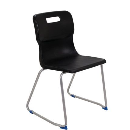 TITAN SKID BASE CHAIR 460mm - BLACK