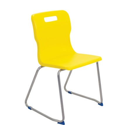 TITAN SKID BASE CHAIR 460mm - YELLOW