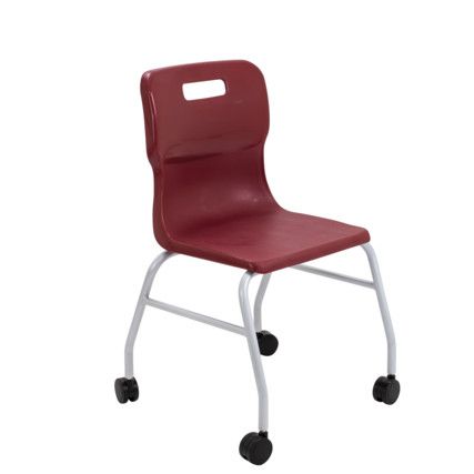 TITAN MOVE FOUR LEG WITH CASTORS13+ YEARS - BURGUNDY