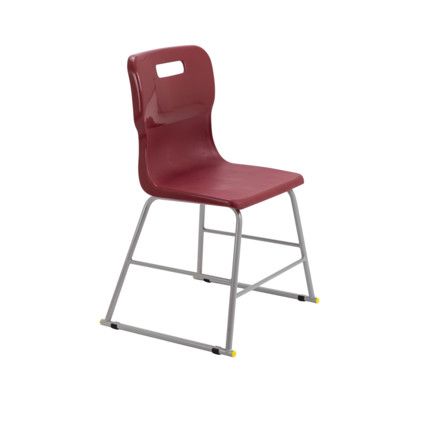 TITAN HIGH CHAIR 445mm - BURGUNDY