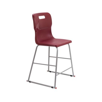 TITAN HIGH CHAIR 560mm - BURGUNDY