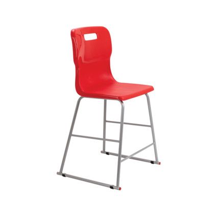 TITAN HIGH CHAIR 560mm - RED