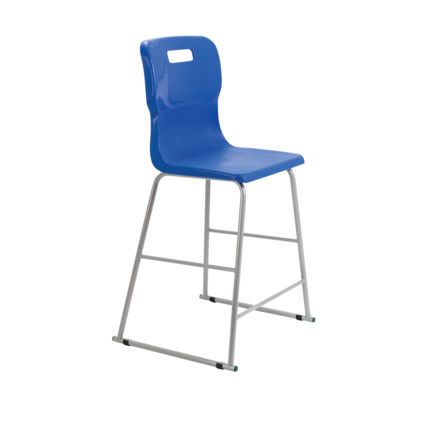 TITAN HIGH CHAIR 610mm - BLUE