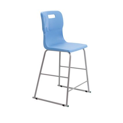 TITAN HIGH CHAIR 610mm - SKY BLUE