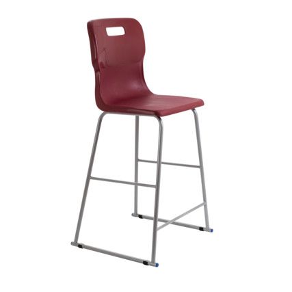 TITAN HIGH CHAIR 685mm - BURGUNDY