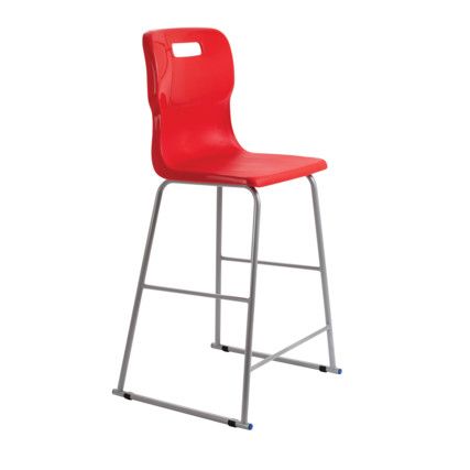 TITAN HIGH CHAIR 685mm - RED