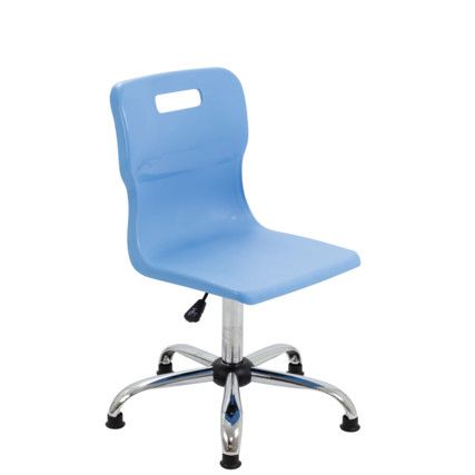 TITAN JUNIOR SWIVEL CHAIR 5-11 YEARS WITH GLIDES - SKY BLUE