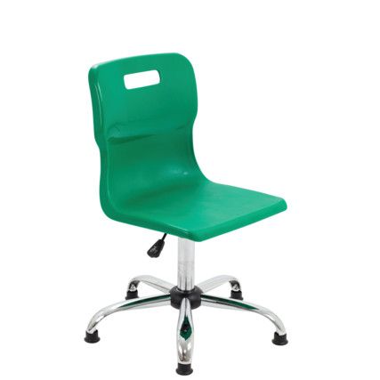 TITAN SENIOR SWIVEL CHAIR 11+ YEARS WITH GLIDES - GREEN