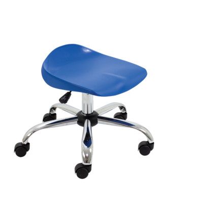 TITAN JUNIOR SWIVEL STOOL 5-11 YEARS WITH CASTORS - BLUE