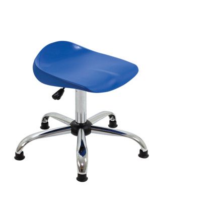 TITAN SENIOR SWIVEL STOOL 11+ YEARS WITH GLIDES - BLUE