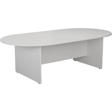 Oval Meeting Table, White, 1800mm Wide