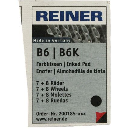 RB8KINK REINER B6/8K REPLACEMENT PAD BLK (PK-2)