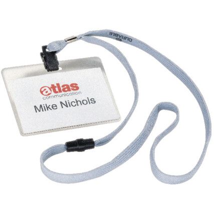 8139/10 NAME BADGE 60x90m + LANYARD (PK-10)