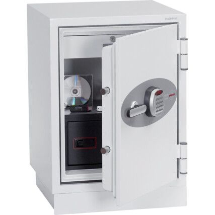 Safe, Combination Lock, White, Steel, 500 x 500 x 720mm