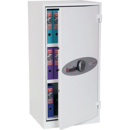 Safe, Combination Lock, White, Steel, 520 x 600 x 1225mm