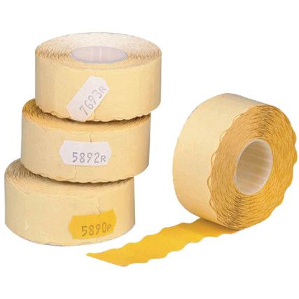 WR1626 PRICE-MARKING LABELS 2-LIN E ROLL-1200 PEELABLE WHT (PK-10)