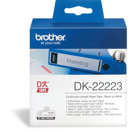 DK22223 CONTINUOUS PAPER LABEL ROLL