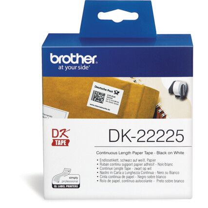 DK22225 CONTINUOUS PAPER LABEL ROLL