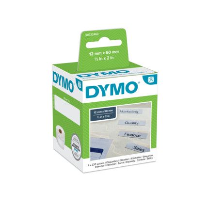 DYMO LABELWRITER SUSP FILE LABELS 50x12mm 99017 