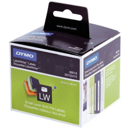 DYMO LABELWRITER LEVER ARCH LABELS 190x38mm 99018