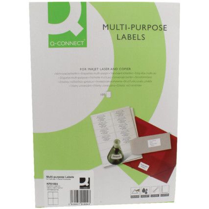 KF01004 LABELS A4 105X148 WHT(PK-100)