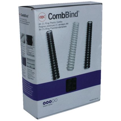 4028600 BINDING COMBS 16mm BLK(PK-100)