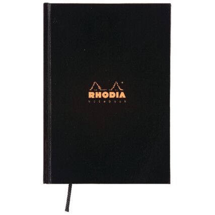 119231C RHODIA BUSINESS BOOK A5C/BOUND H/BK BLK (PK-3)