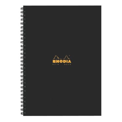 119232C RHODIA BUSINESS BOOK A4W/BOUND H/BK BLK (PK-3)