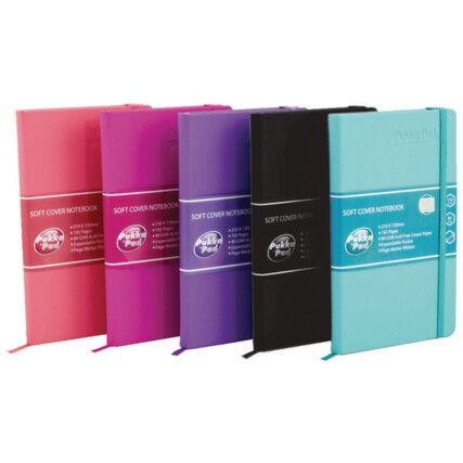 7747-SIG SIGNATURE NOTEBOOK A5C/B SOFT ASST (PK-5)