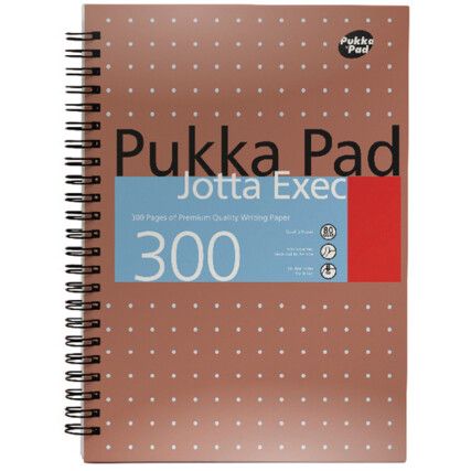 7019-MET EXEC JOTTA NOTEBOOK A4W/B 4-HOLE FEINT RULED (PK-3)