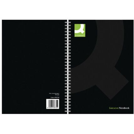 400053701 NOTEBOOK A5 W/B BLK(PK-3)