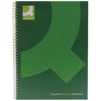 400053702 NOTEBOOK A4 RECY. W/BHD/BK GRN (PK-3) 