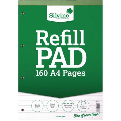 A4RPNF REFILL PAD A4 4-HOLE HD/B FEINT RULED NARROW (PK-6)