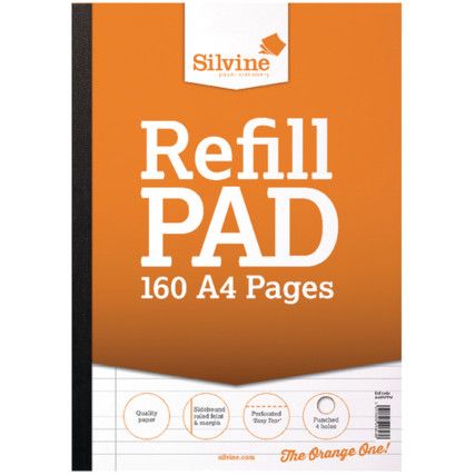 A4SRPFM REFILL PAD A4 4-HOLE FEINT RULED MARGIN (PK-6)