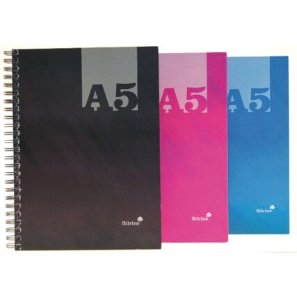 THBA5AC TWIN WIRE HARDBACK NOTEBOOK A5 ASST RULED (MAC) (PK-12)